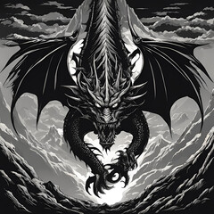 "The Blackwing Tyrant"
"Darkness takes flight, and the skies tremble."