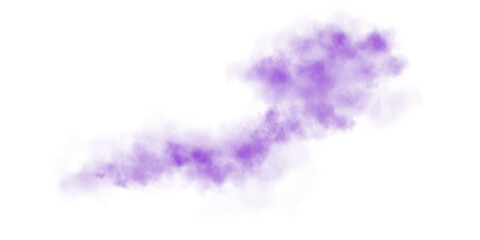 Bright Purple Smoke Cloud Illustration. Fantastic purple smoke. Magic smoke. Smog cloud on podium or stage. Fog vapor over ground or water surface, magic haze. Magic smoke, magic fog, purple steam. PN
