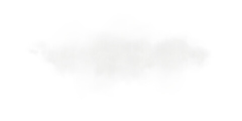 Bright Grey Smoke Cloud Illustration. Fantastic grey smoke. Magic smoke. Smog cloud on podium or stage. Fog vapor over ground or water surface, magic haze. Magic smoke, magic fog, grey steam. PNG.