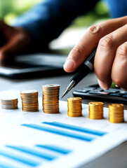 Analyzing gdp growth trends through financial data visualization office setting infographic focused viewpoint economic insights