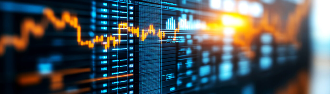 Analyzing gdp growth trends finance sector data visualization digital environment close-up view economic insights