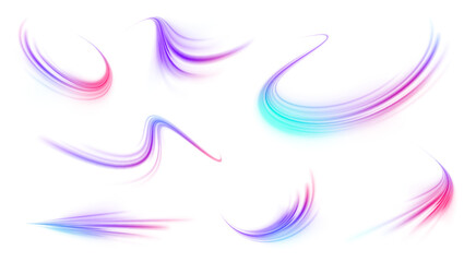 City road car light trails motion background. Electric car and city concept Hitech communication concept innovation background. Expressway, car headlight effect. Speed connection vector background.