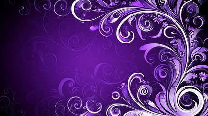 Purple floral design, background, website