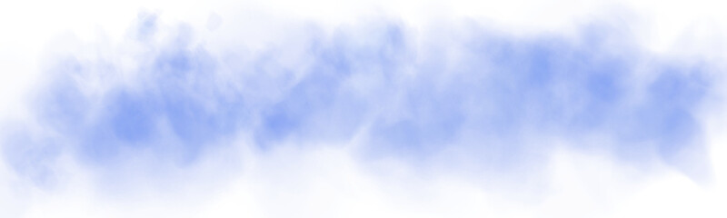 Bright Blue Smoke Cloud Illustration. Fantastic blue smoke. Magic smoke. Smog cloud on podium or stage. Fog vapor over ground or water surface, magic haze. Magic smoke, magic fog, blue steam. PNG.