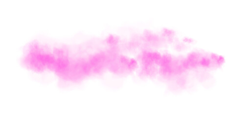 Bright Pink Smoke Cloud Illustration. Fantastic pink smoke. Magic smoke. Smog cloud on podium or stage. Fog vapor over ground or water surface, magic haze. Magic smoke, magic fog, pink steam. PNG.