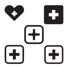 Medical Equipment,Medical Diagnosis,Medical Treatment,Medical Research,Medical Supplies,Medical Insurance,Medical Education vector design icon symbol set