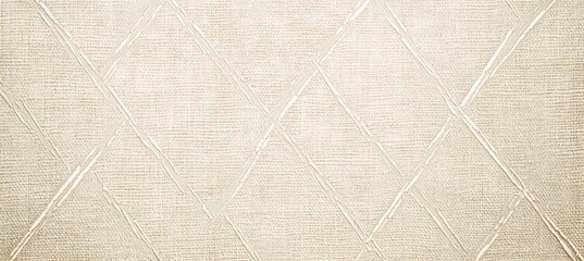 Fototapeta premium A Clean Beige Background with Geometric Soft Diamond Shapes Etched into the Backdrop for a Timeless and Elegant Aesthetic