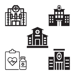 Medical Equipment,Medical Diagnosis,Medical Treatment,Medical Research,Medical Supplies,Medical Insurance,Medical Education vector design icon symbol set