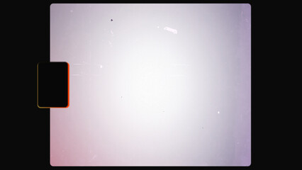 Vintage Super 8mm Projector Projector Film Strip Frame Overlay Placeholder with Light Leaks, Dust and Speckles