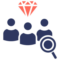 Talent Acquisition glyph color icon