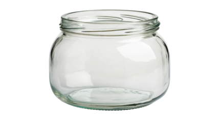 glass jar isolated on white