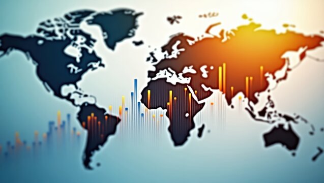 Artistic Datacentric World Map with High Fidelity Design