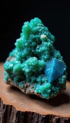 Azurite malachite mineral specimen with striking blue and green hues, mining, specimens, minerals