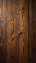 Obraz premium Rich brown wood wall texture, seamless vintage pattern, design, surface