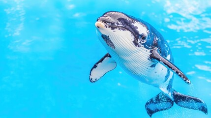 Dolphin swimming pool aquatic mammal ocean wildlife