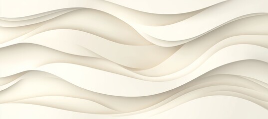 Obraz premium Seamless Minimalist Flowing Cream Waves A Gentle Texture Pattern for Elegant Design Backgrounds
