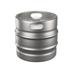 Stainless Steel Draft Beer Keg PNG