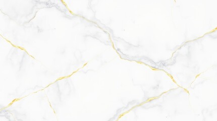 Obraz premium Minimalist marble texture, white background, subtle gold veins, delicate cracks, elegant pattern