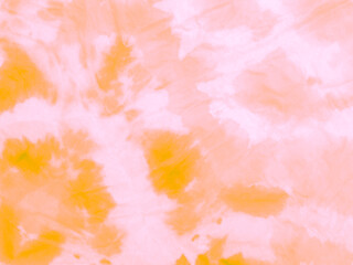 Round Tie Dye. Retro Dirty Art Shibori. Gold