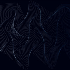 ABSTRACT WAVY LINES GRADIENT BLUE COLOR PATTERN BACKGROUND. GOOD FOR POSTER, WALLPAPER, COVER, FRAME, FLYER, SOCIAL MEDIA, GREETING CARD