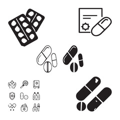 Medicine,physician,Orthopedic,gynecologist vector design icon symbol 