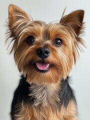 yorkshire terrier portrait isolated on white