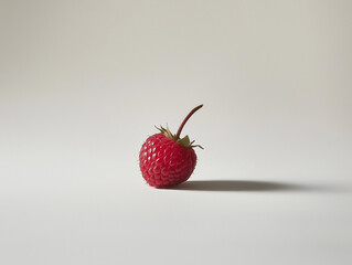 photograph of a raspberry isolated