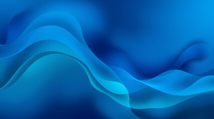 Abstract Blue Waves Background: Dynamic Flow Design.  Perfect for digital art, wallpaper, and graphic design projects.  Seamless, smooth texture and gradient colors.