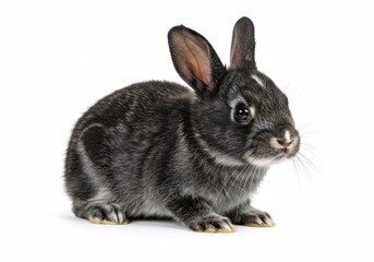 Obraz premium Rabbit on white background
