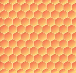 Warm honeycomb pattern with smooth gradients, symbolizing nature, efficiency, and structured beauty
