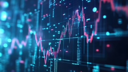 Obraz premium AI Technology: An Abstract Background for Business and Investment