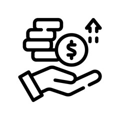wealth line icon