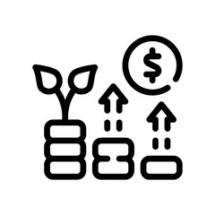 wealth line icon