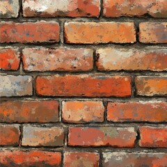 Obraz premium Weathered Brick Wall Texture Abstract Art