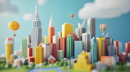 Economic globalization, diverse financial transactions, international business growth, 3D illustration.