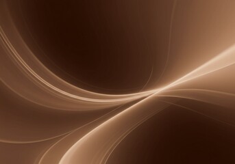 Mocha Mousse - color of 2025 year. Abstract beige waves flowing texture background. Minimalistic backdrop for design, business card, poster, wallpaper, banner. Natural, earthy deep brown color. 