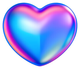 holographic heart png clipart transparent