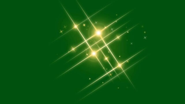 Gold Sparkle Effects for Green Screen, Easy editable green screen video, high quality vector 3D illustration. Top choice green screen background