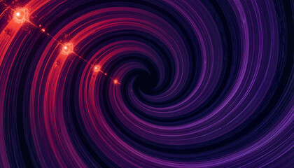 Obraz premium Dynamic abstract vortex with flowing gradient lines, futuristic design