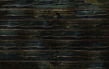 Fototapeta premium Old multi-colored wooden horizontal boards