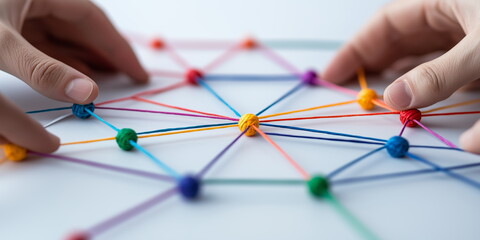 The connections of a strong team, people and technology.