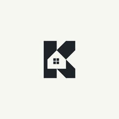 K Home house arrow logo