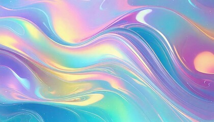 Fototapeta premium テクスチャ 虹色 光 波 デジタル