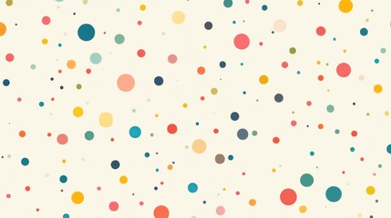 Colorful Circles Scattered Across A Light Background