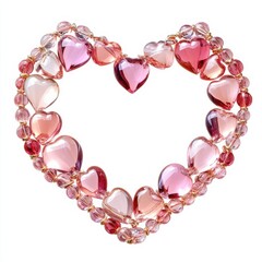 Obraz premium Colorful hearts form a beautiful heart shape.
