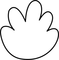 Bush Outline Coloring