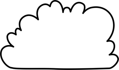 Bush Outline Coloring