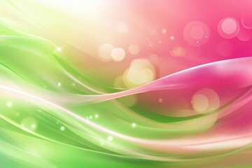 Fototapeta premium a bold green and pink abstract background filled with dynamic lighting effects, creating an energetic and lively atmosphere that captivates the viewer