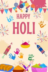 Celebrate the vibrant festival of colors with this joyful Holi wishes Post Design | Perfect for spreading love | Happiness and colorful vibes with your friends and family on this joyous occasion!
