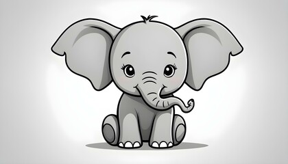 Fototapeta premium An illustration of an elephant